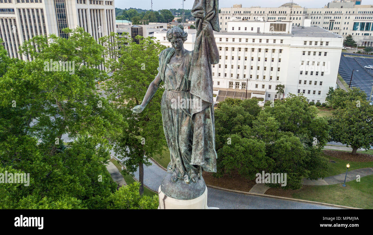Confederate Memorial Monument, State Capitol Building, Montgomery, Alabama, États-Unis Banque D'Images
