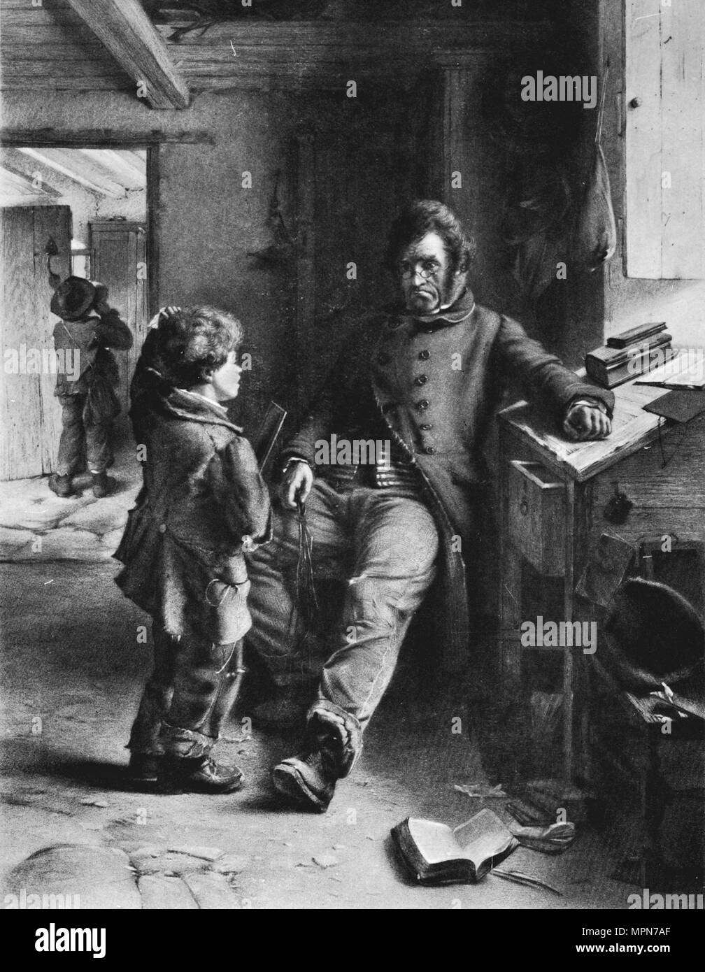 Les deux 'perplexe', 1868, (1912). Artiste : Erskine Nicol. Banque D'Images