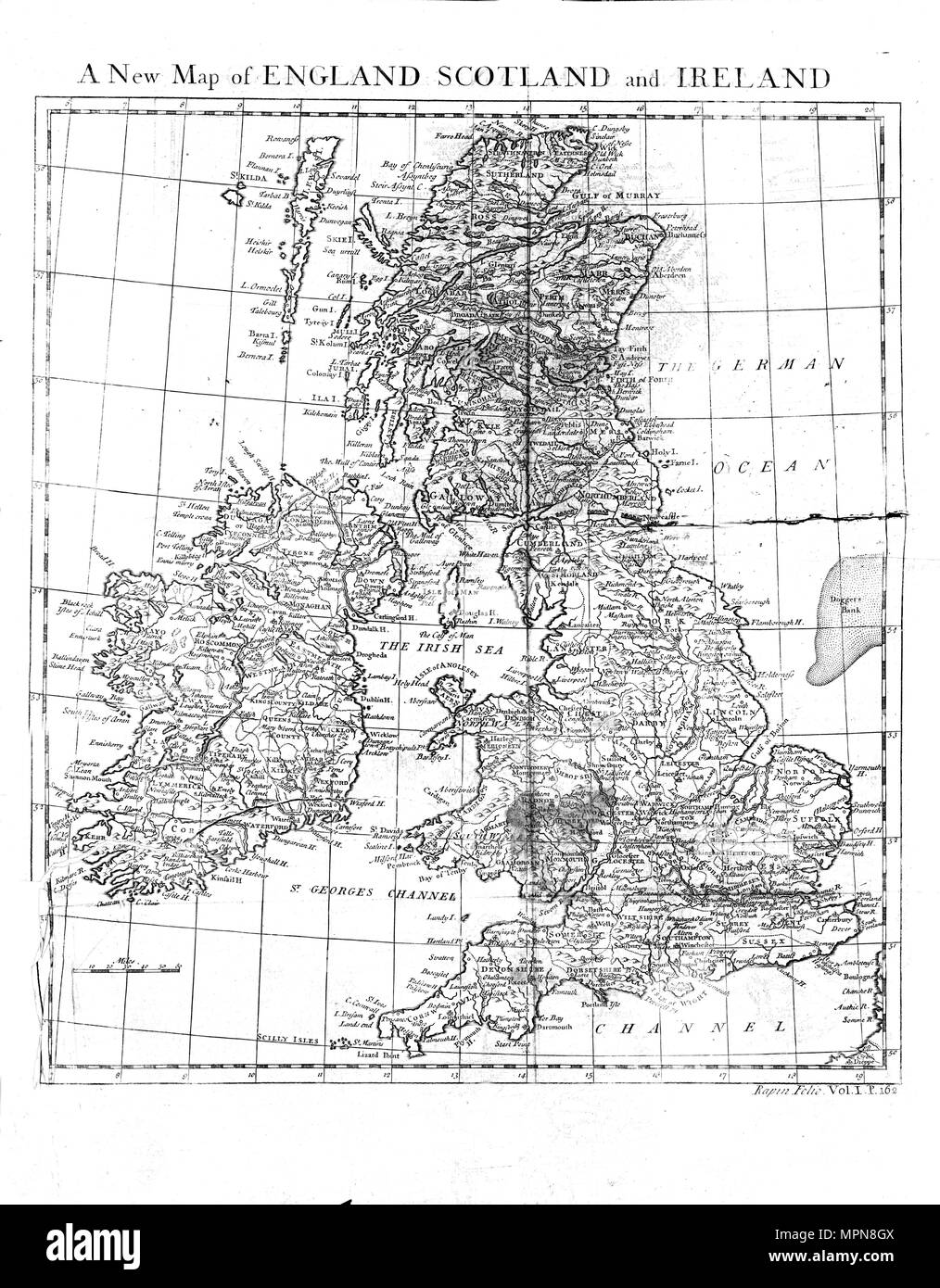 Une nouvelle carte de l'Angleterre, Écosse et Pays de Galles, c du xixe siècle. Artiste : Inconnu. Banque D'Images