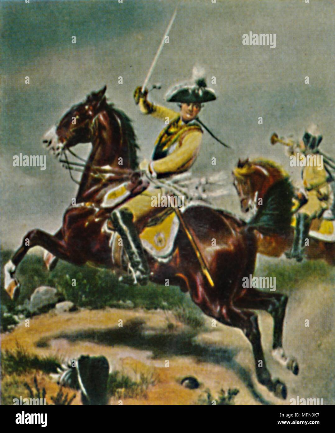 File:Major General von Seydlitz pipe Prussian cavalry Battle of Rossbach Richard Knötel.jpg - Wikimedia
