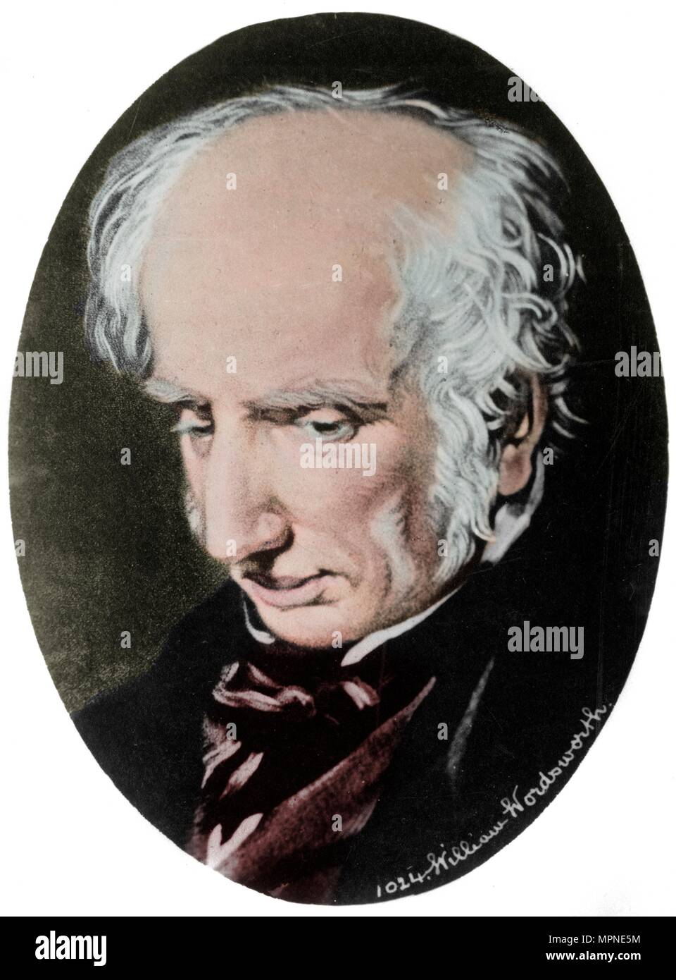 William Wordsworth, poète anglais. Artiste : Inconnu. Banque D'Images