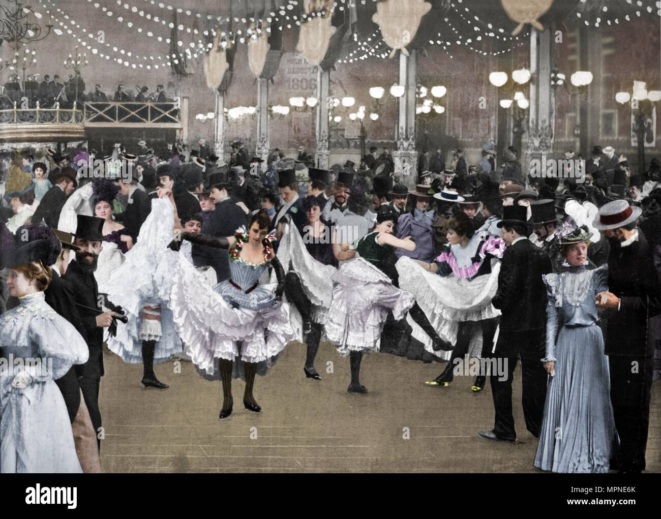 "Le Bal du Moulin Rouge", 1900. Artiste : Inconnu. Banque D'Images
