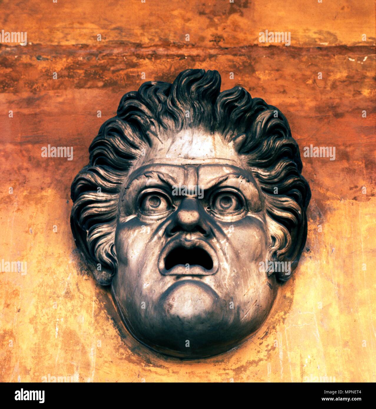 Masque de théâtre romain des thermes de Dioclétien, c 3 siècle. Artiste : Inconnu. Banque D'Images
