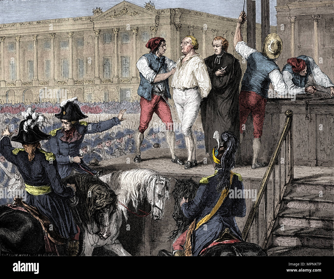 L'exécution de Louis XVI de France, Paris, 21 janvier 1793 (1882-1884). Artiste : Inconnu. Banque D'Images