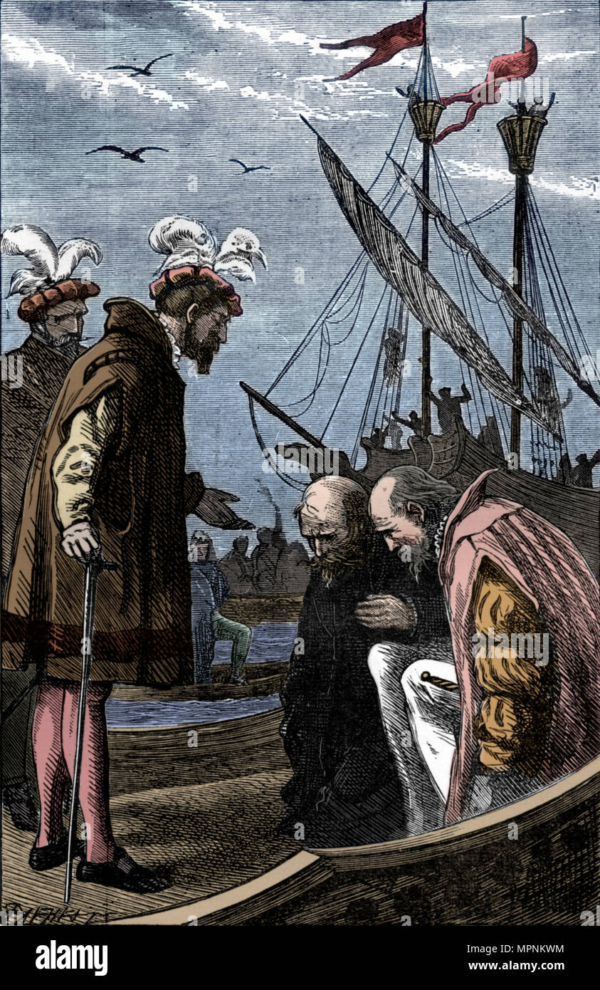 Le Roi visite Vasco da Gama, 1904. Artiste : Inconnu. Banque D'Images