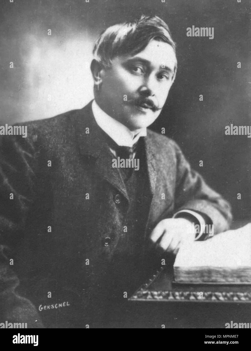 'Maeterlinck', c1893. Artiste : Aaron Gerschel. Banque D'Images