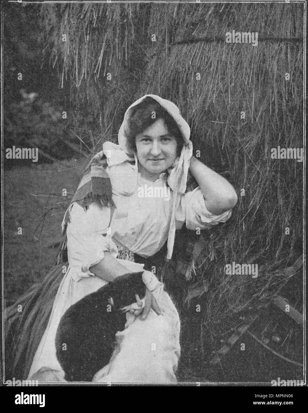 'Une ferme de Lassie Manxland", 1900. Artiste : Inconnu. Banque D'Images