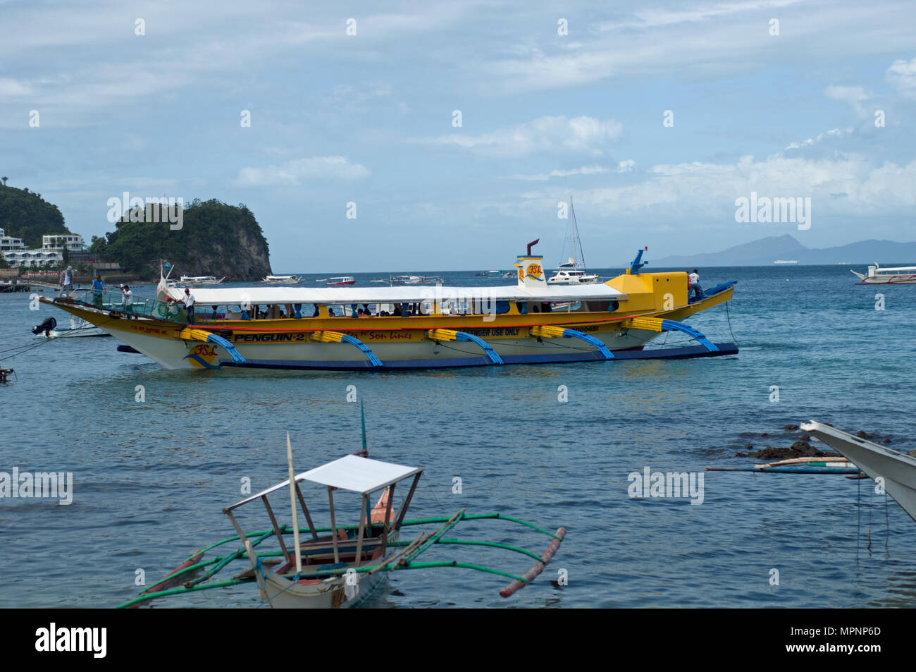 Batangas, bangka island ferry Banque D'Images