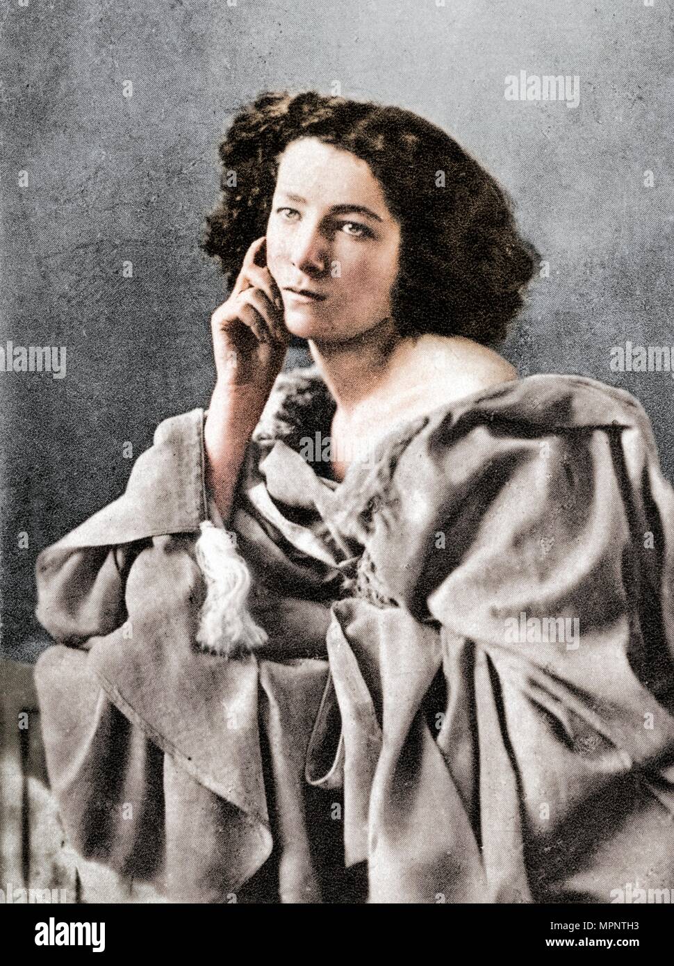 Sarah Bernhardt, actrice française, 1869. Artiste : Inconnu. Banque D'Images