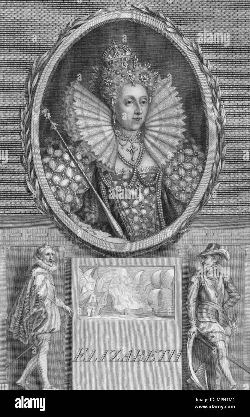 'Elizabeth', 1788. Artiste : Inconnu. Banque D'Images