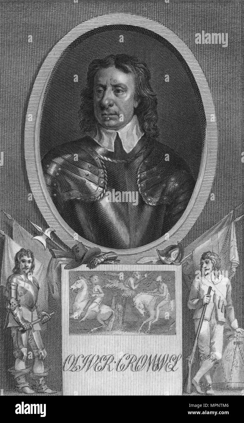 'Oliver Cromwell', 1789. Artiste : Inconnu. Banque D'Images