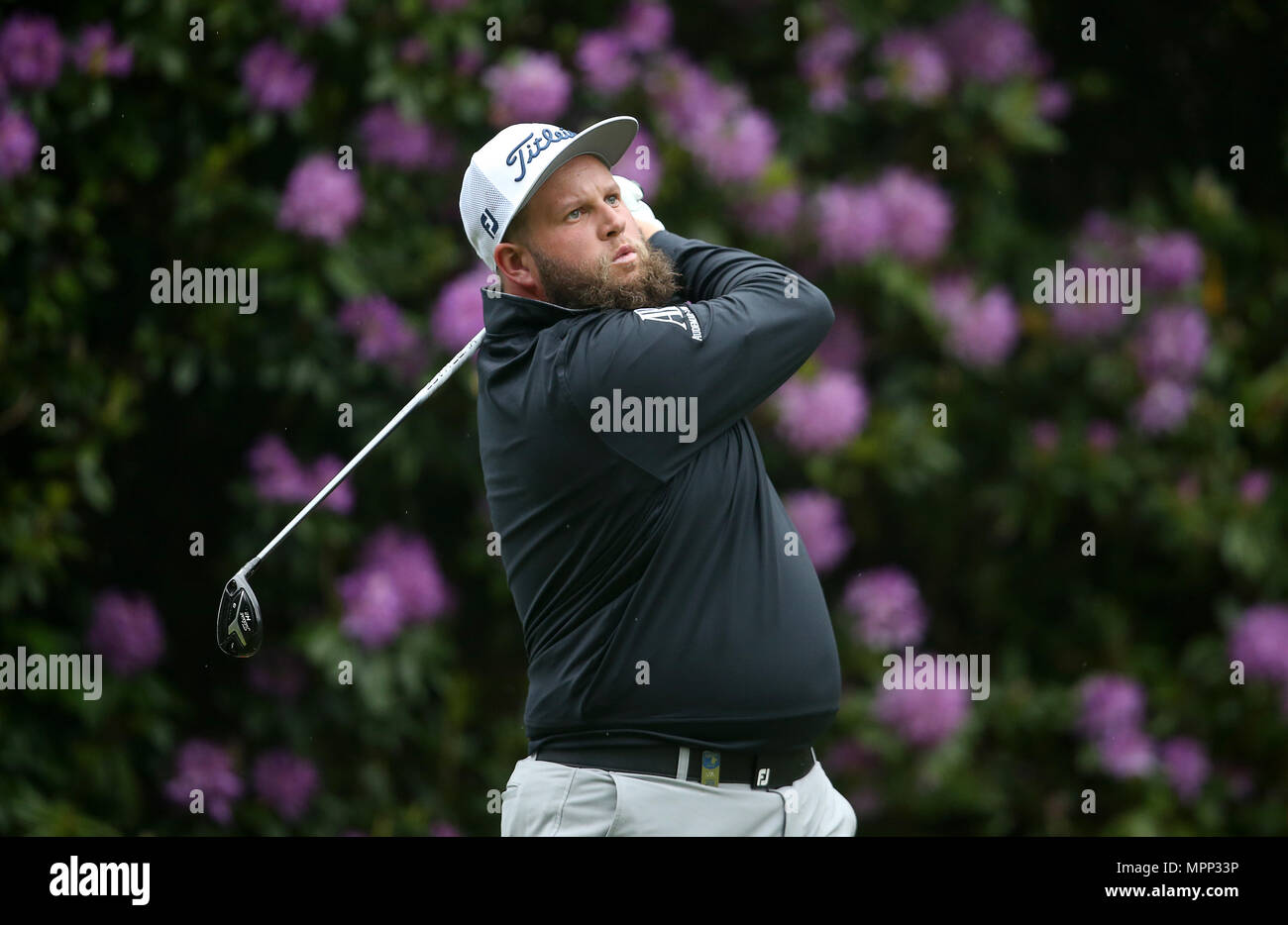 Wentworth Golf Club, Surrey, UK. 24 mai 2018. Wentworth, au Royaume-Uni. 24 mai, 2018. Andrew Johnston de l'Angleterre au cours de la journée 1 de la BMW PGA Championship à Wentworth Golf Club le 24 mai 2018, à Surrey, Angleterre Crédit : Paul Terry Photo/Alamy Live News Banque D'Images