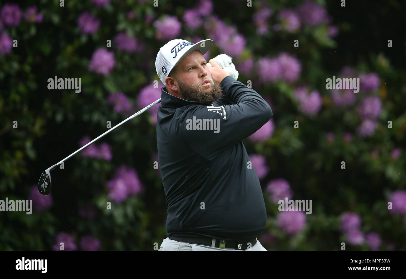 Wentworth Golf Club, Surrey, UK. 24 mai 2018. Wentworth, au Royaume-Uni. 24 mai, 2018. Andrew Johnston de l'Angleterre au cours de la journée 1 de la BMW PGA Championship à Wentworth Golf Club le 24 mai 2018, à Surrey, Angleterre Crédit : Paul Terry Photo/Alamy Live News Banque D'Images