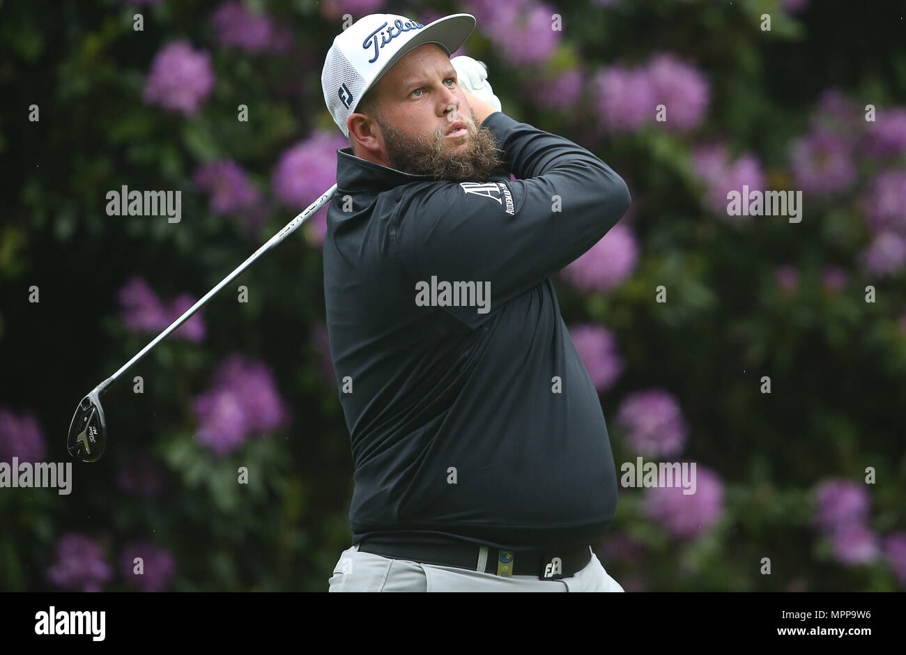 Wentworth Golf Club, Surrey, UK. 24 mai 2018. Andrew Johnston de l'Angleterre au cours de la journée 1 de la BMW PGA Championship à Wentworth Golf Club le 24 mai 2018, à Surrey, Angleterre Crédit : Paul Terry Photo/Alamy Live News Banque D'Images