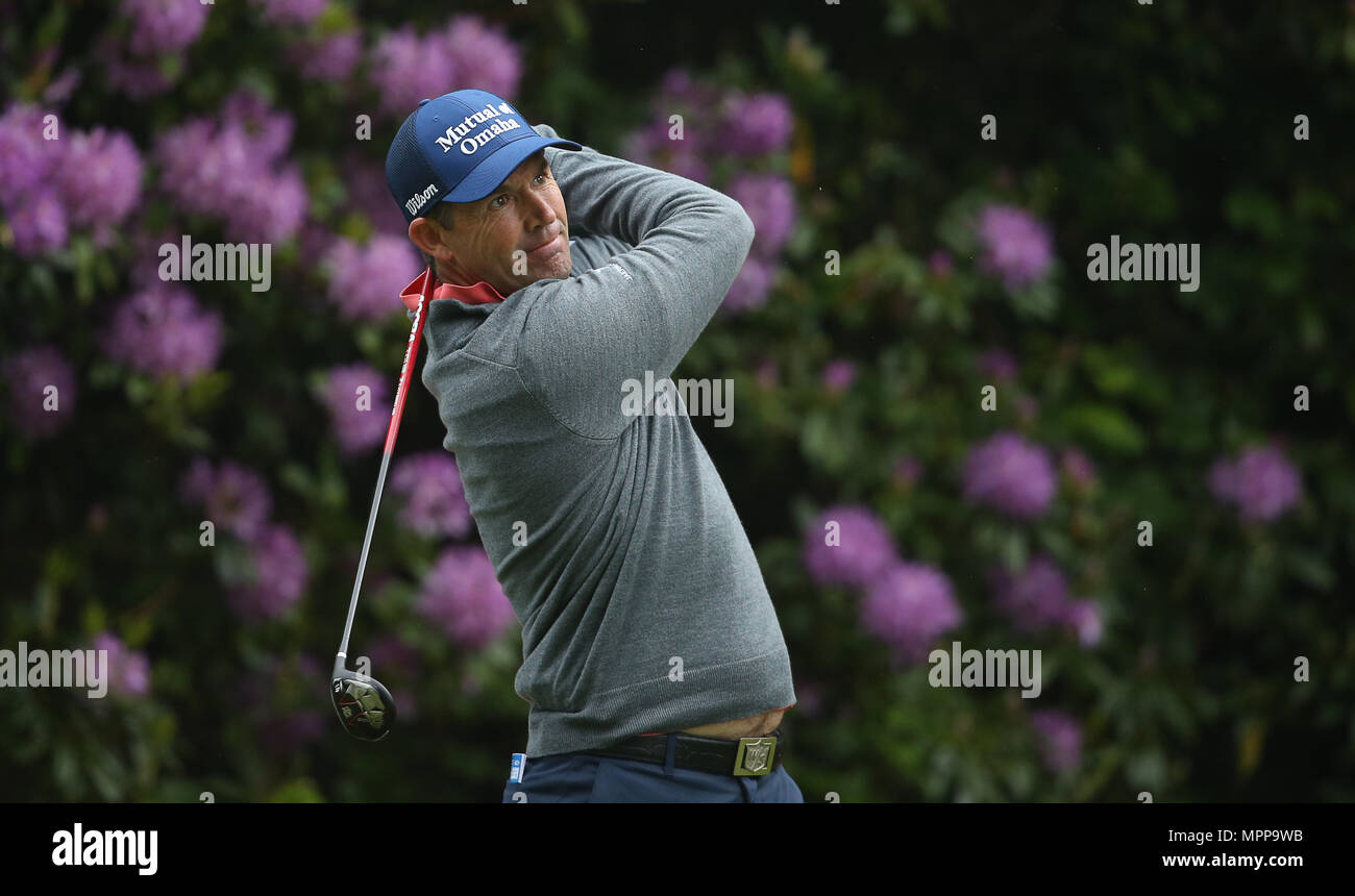 Wentworth Golf Club, Surrey, UK. 24 mai 2018. Padraig Harrington de l'Irlande au cours de la journée 1 de la BMW PGA Championship à Wentworth Golf Club le 24 mai 2018, à Surrey, Angleterre Crédit : Paul Terry Photo/Alamy Live News Banque D'Images