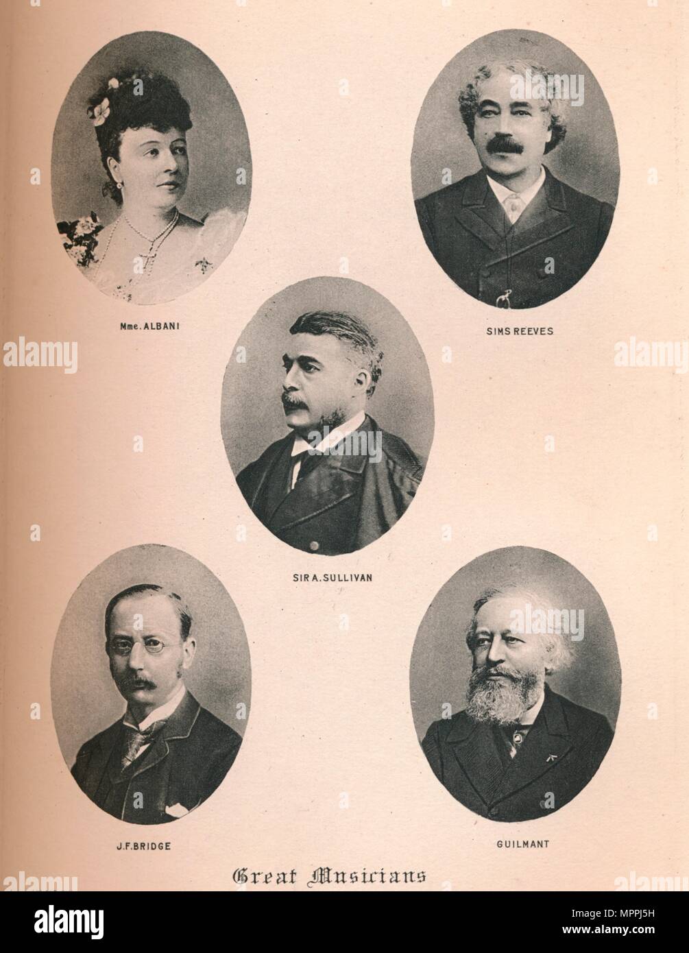 'Grands musiciens - Planche XIV.', 1895. Artiste : Inconnu. Banque D'Images