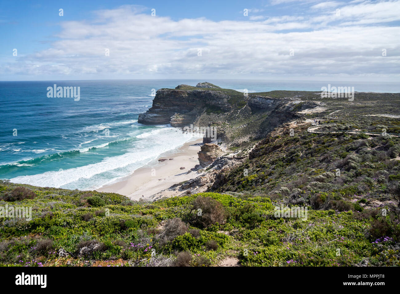 L'Afrique, Afrique du Sud, Western Cape, Cape of Good Hope, Cape Point vu de la plage Banque D'Images