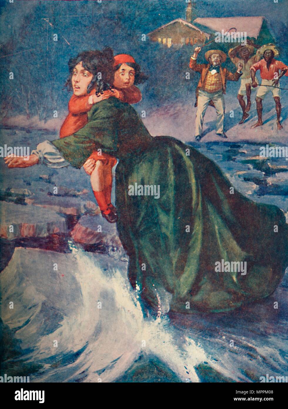 'L'énorme fragment vert de glace aigus et grinçaient', 1929. Artiste : Inconnu. Banque D'Images