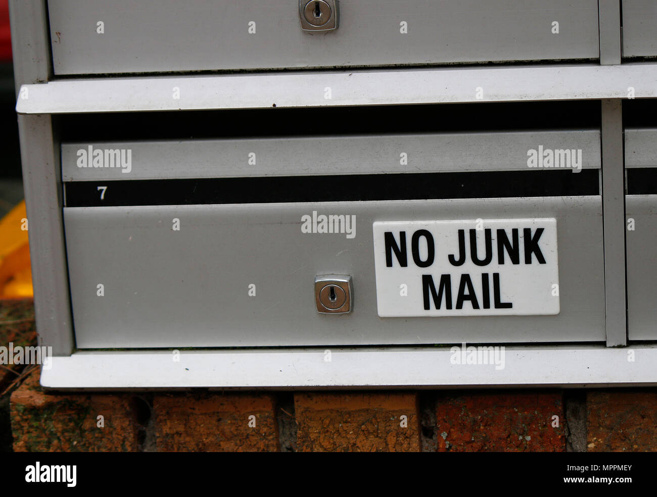 'No Junk Mail', Sydney, Australie. Banque D'Images