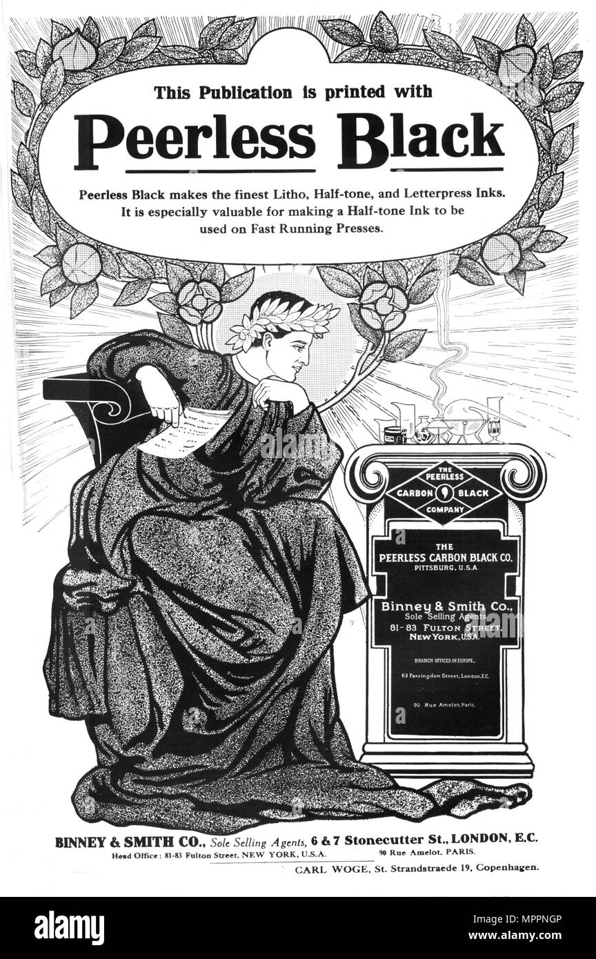 "Le noir de carbone Peerless Company', 1916. Artiste : Inconnu. Banque D'Images