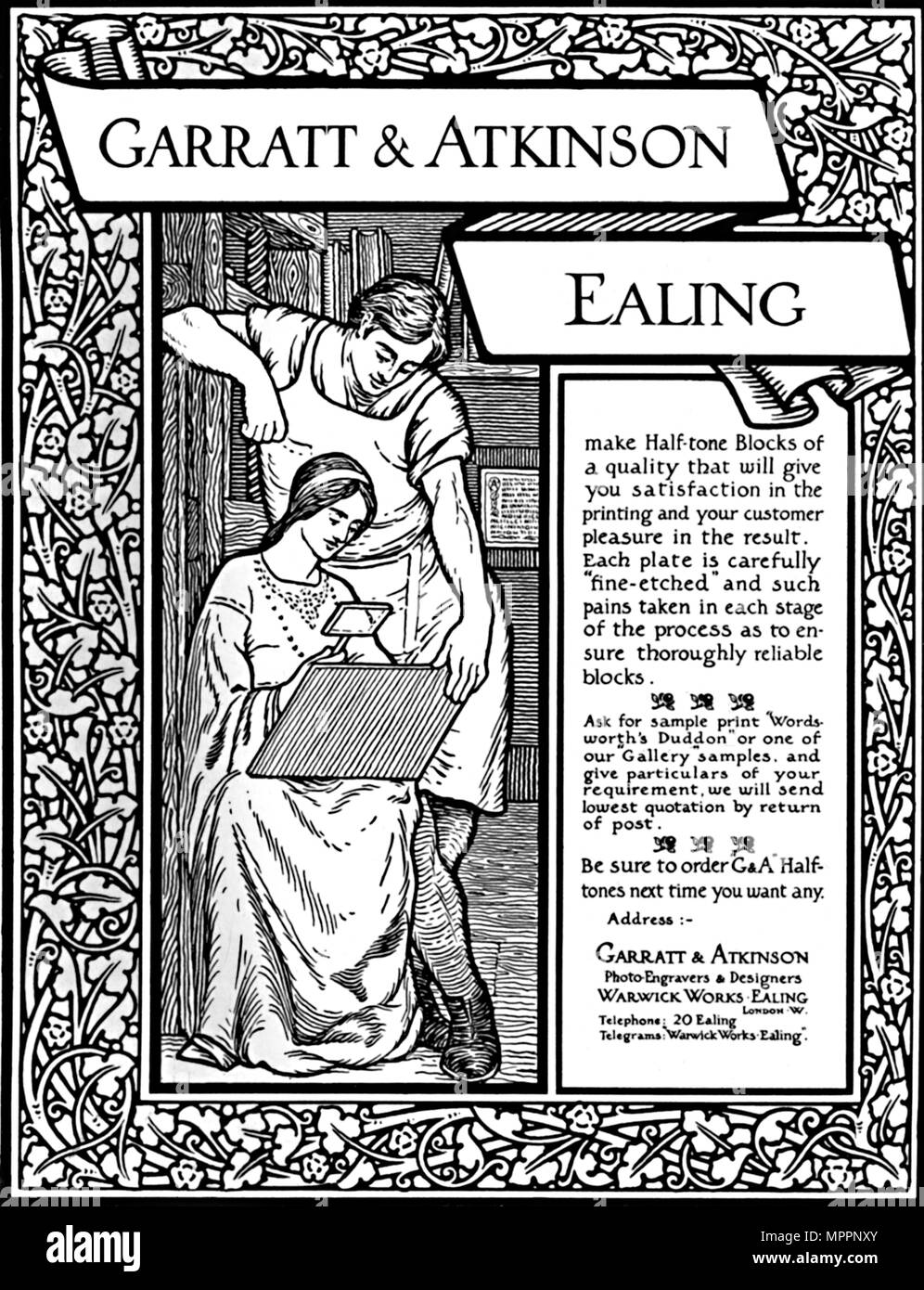 'Garratt & Atkinson annonce', 1907. Artiste : Garratt & Atkinson. Banque D'Images