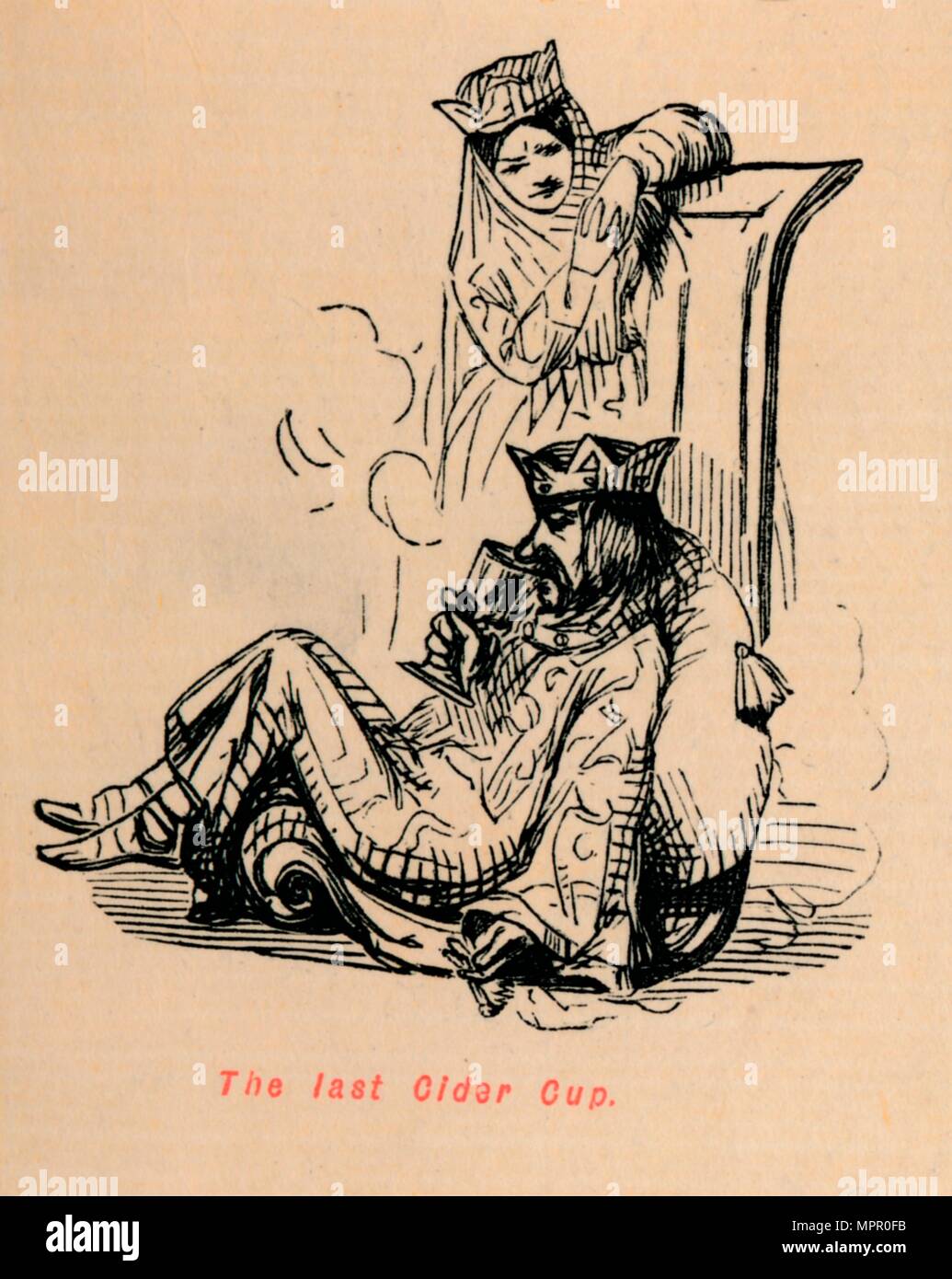 'La dernière tasse de cidre', c1860, C1860). Artiste : John Leech. Banque D'Images