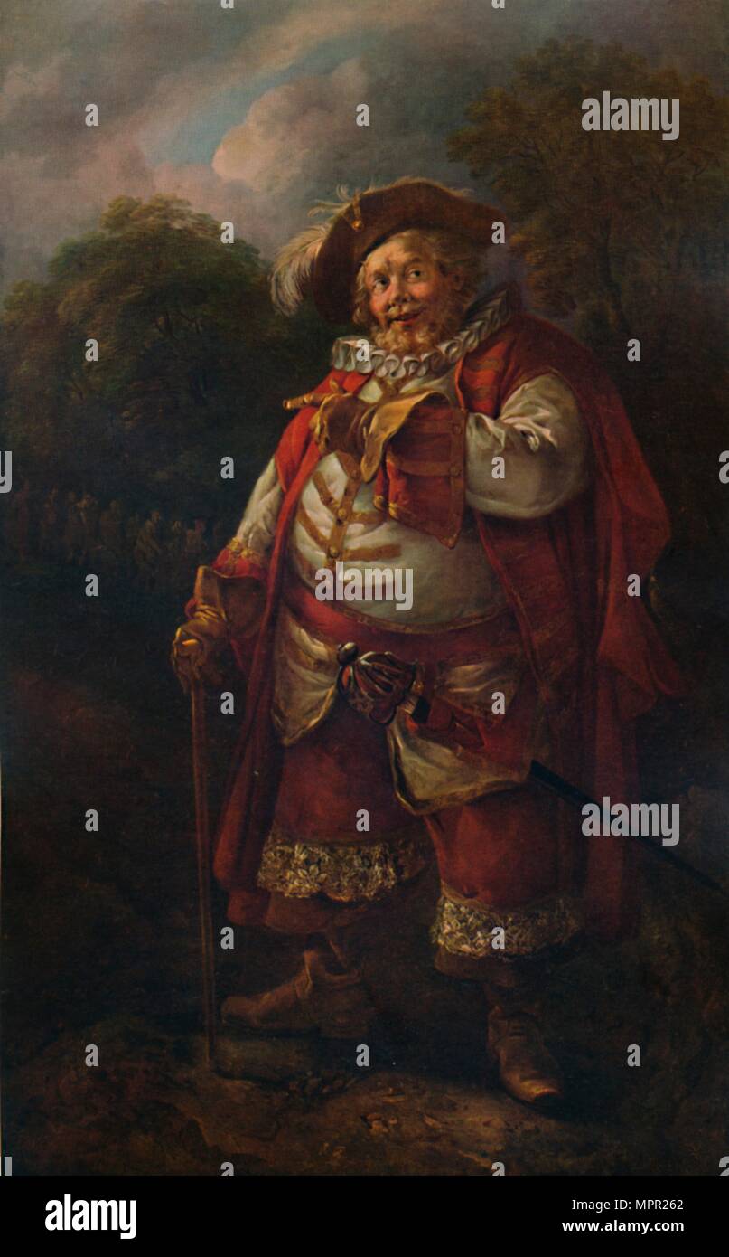 'Portrait de James Quin comme Falstaff', 18e siècle, (1935). Artiste : Thomas Gainsborough. Banque D'Images