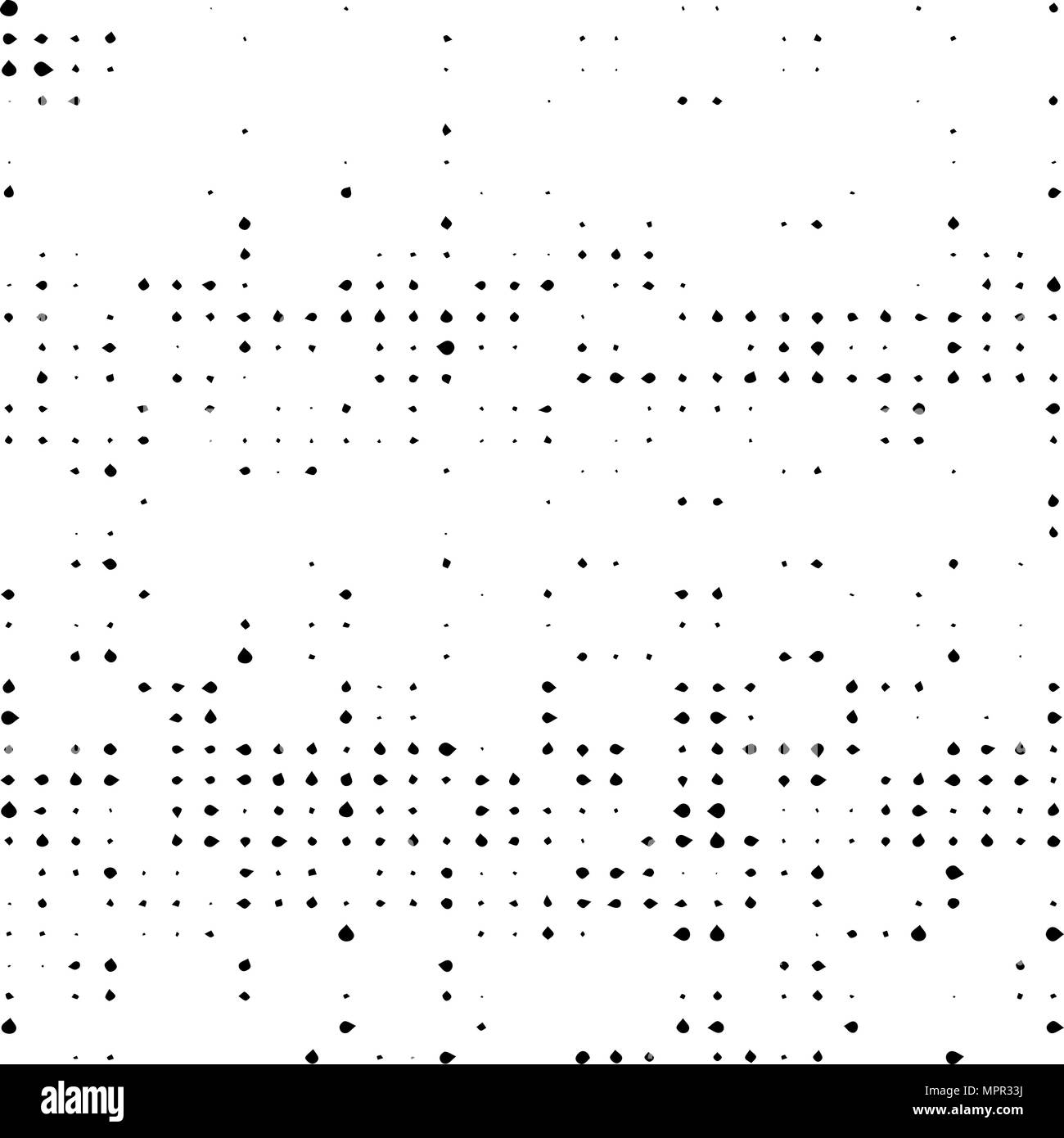Arrière-plan de demi-teintes. Motif Cercles pointillés endommagé repéré. Illustration de Vecteur