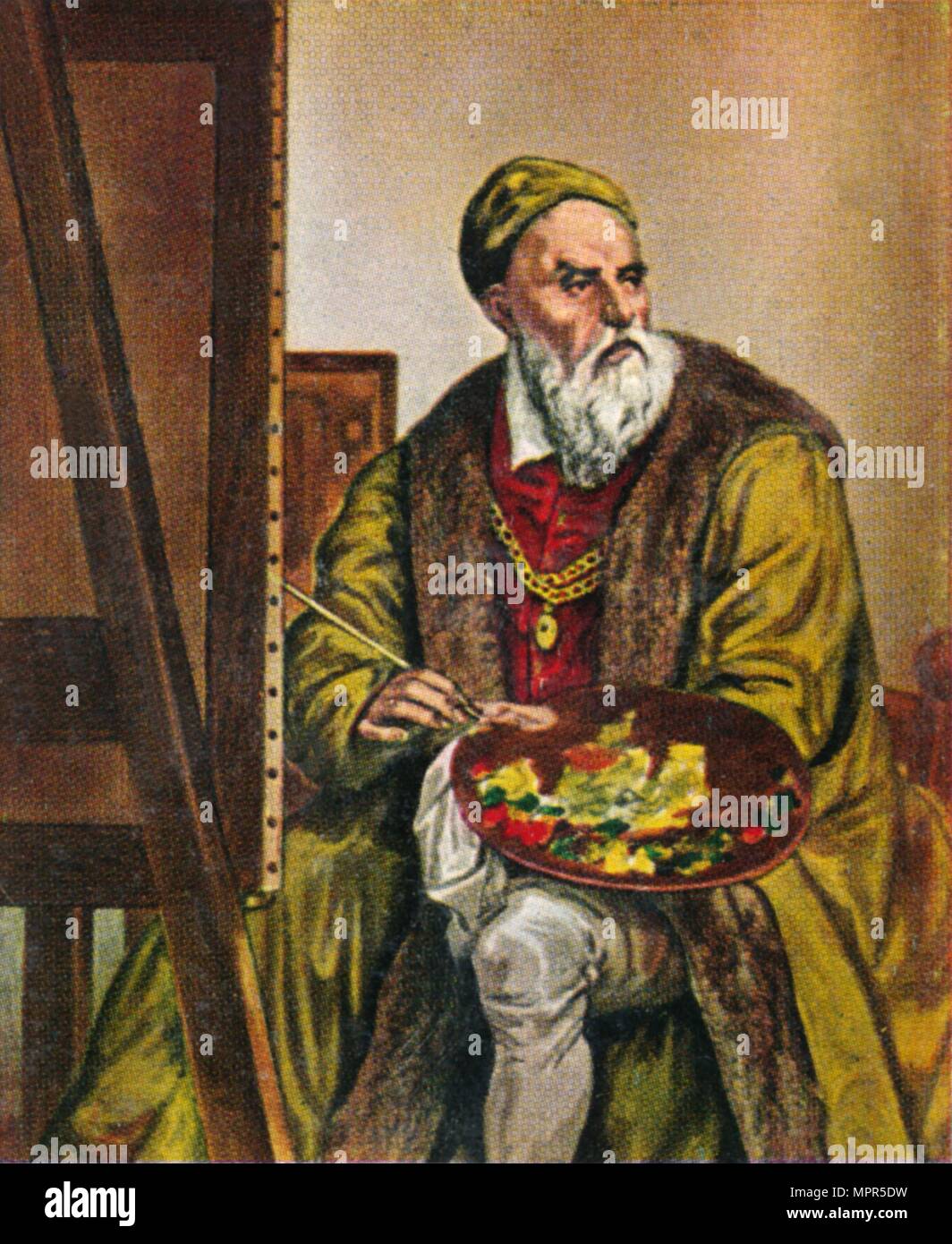 Tizian 1476/77 '591-1576. - Selbstbildnis', 1934. Artiste : Inconnu. Banque D'Images