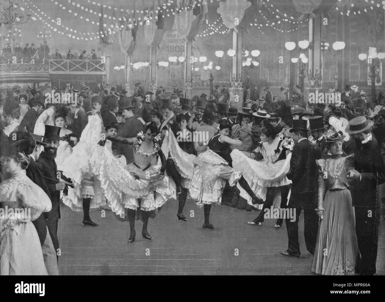 "Le Bal du Moulin Rouge", 1900. Artiste : Inconnu. Banque D'Images