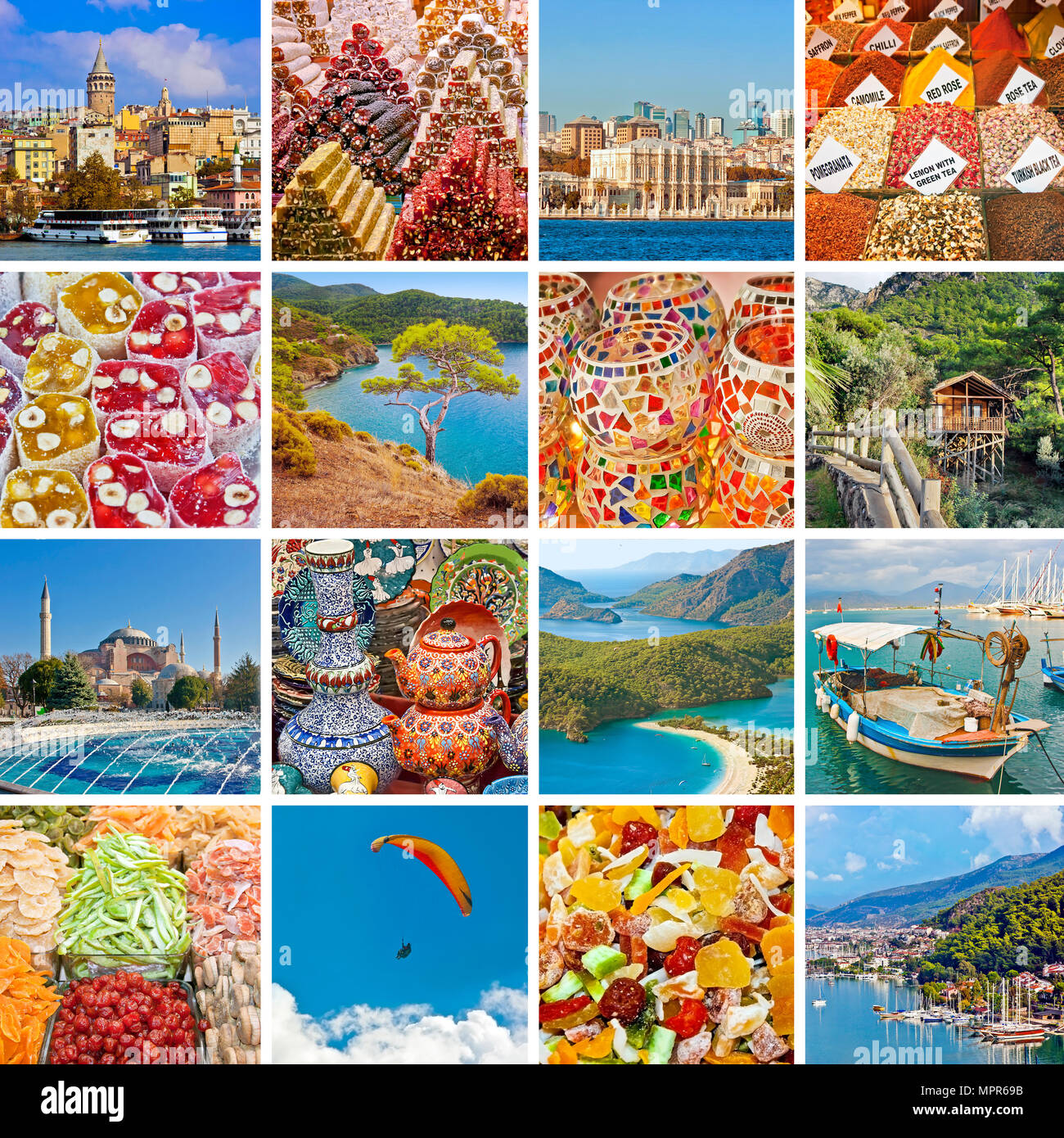 La Turquie billet collage Banque D'Images