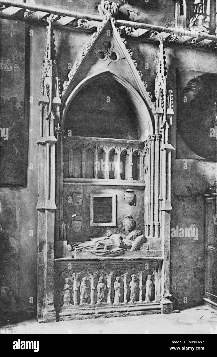 'Cathédrale D'Avignon. - La tombe de l'Pape Benedicte XII", c1925. Artiste : Inconnu. Banque D'Images