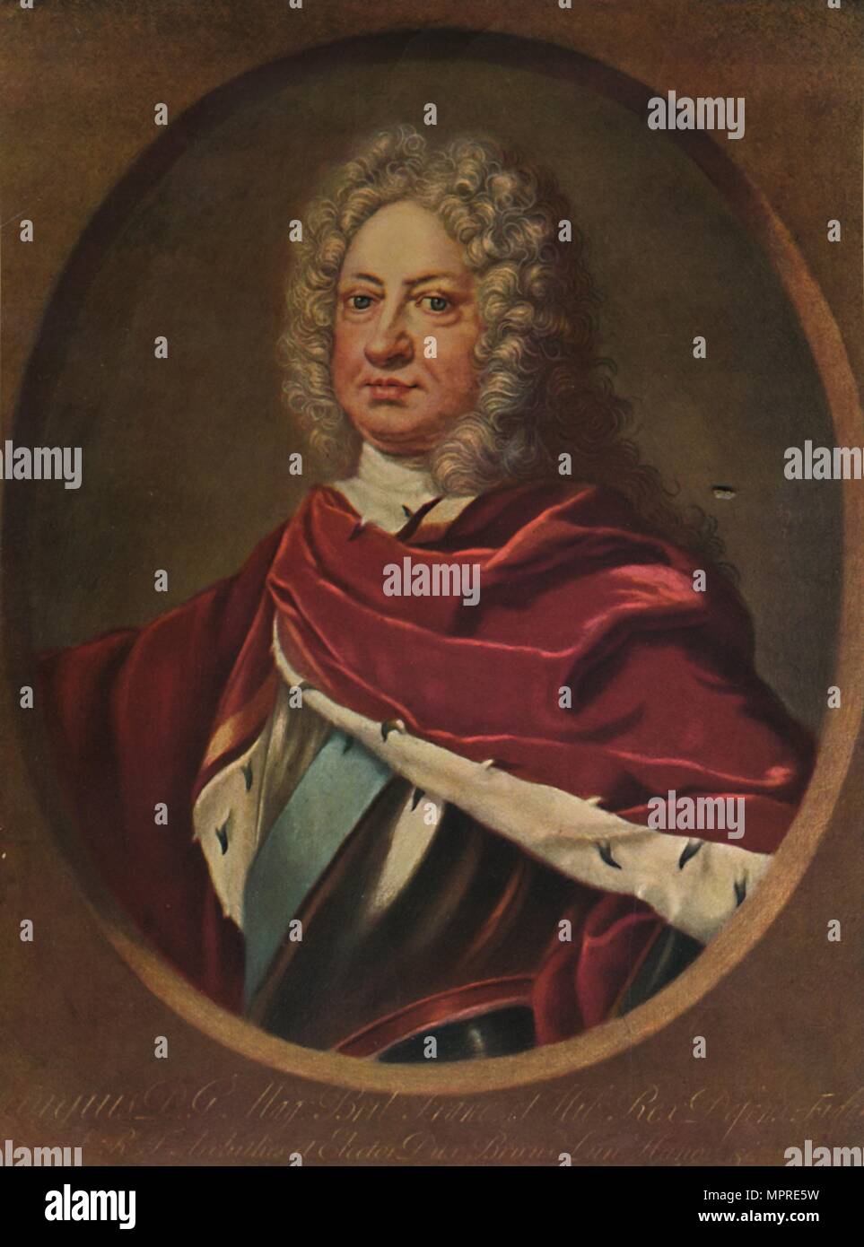 'George II, roi d'Angleterre', 1721-1724, (1913). Artiste : Jacob Christoph Le Blon. Banque D'Images