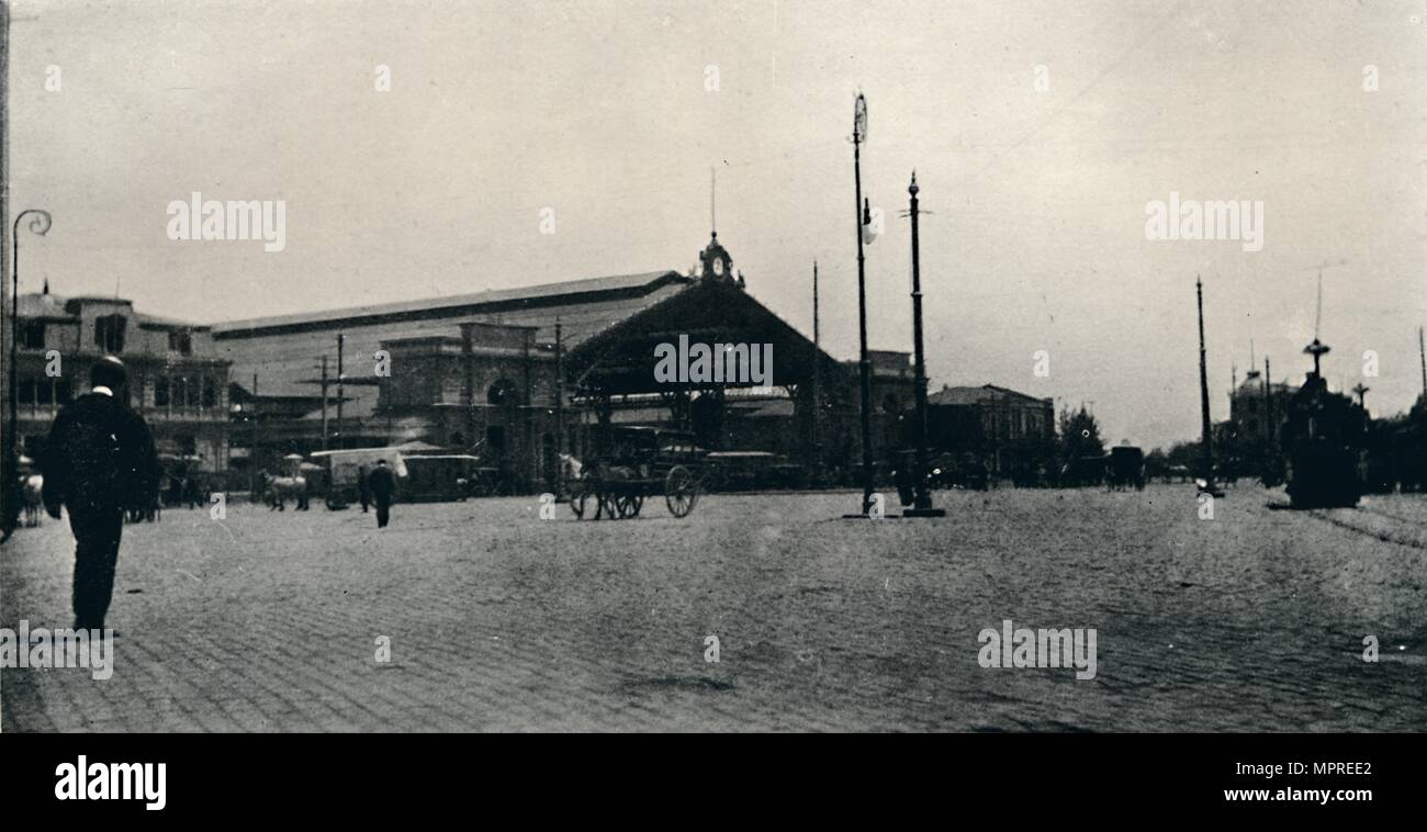 'La Gare, Santiago', 1911. Artiste : Inconnu. Banque D'Images 'La Gare, Santiago', 1911. Artiste : Inconnu. Banque D'Images