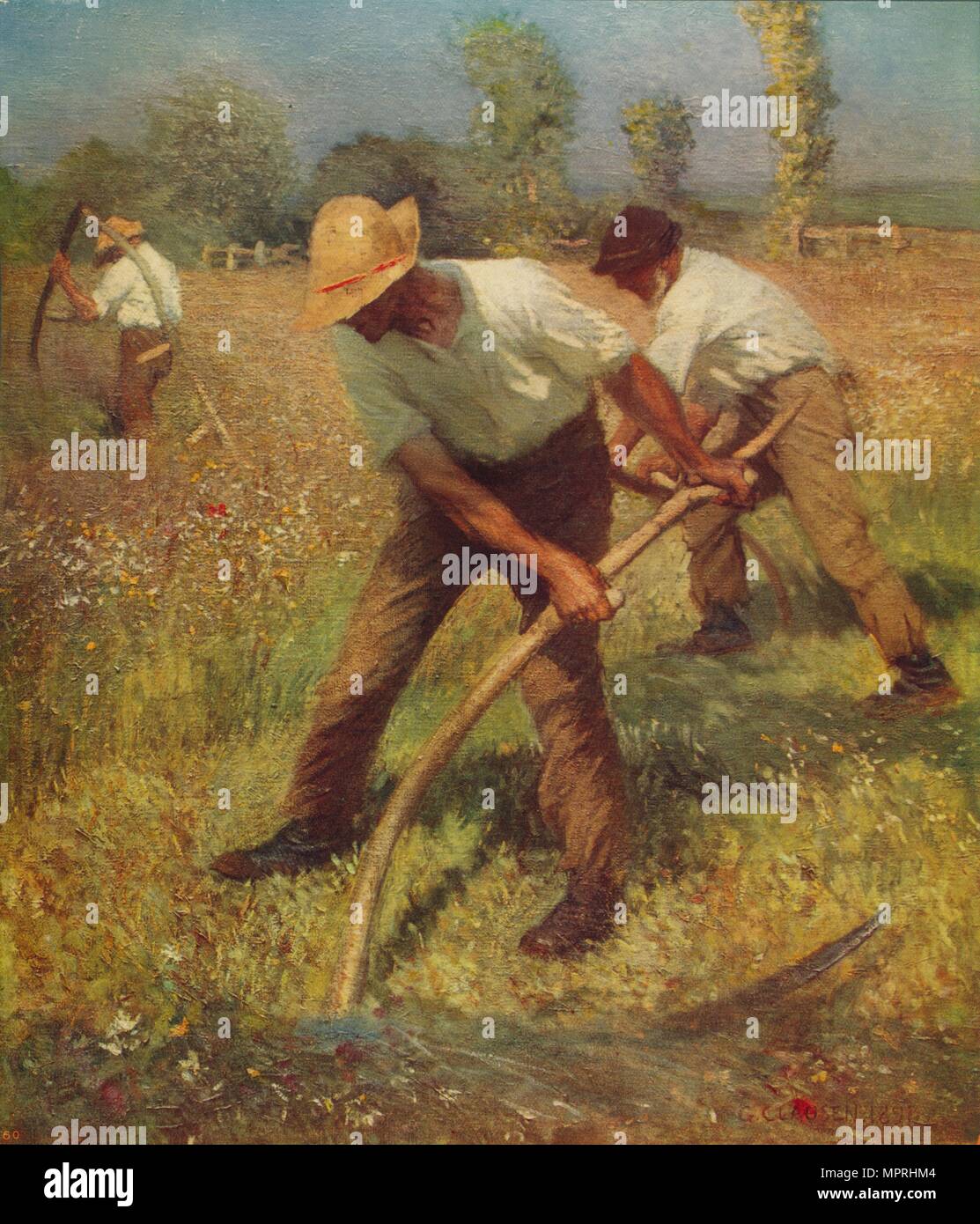 'L'Mowers, c1891, C1915). Artiste : George Clausen. Banque D'Images
