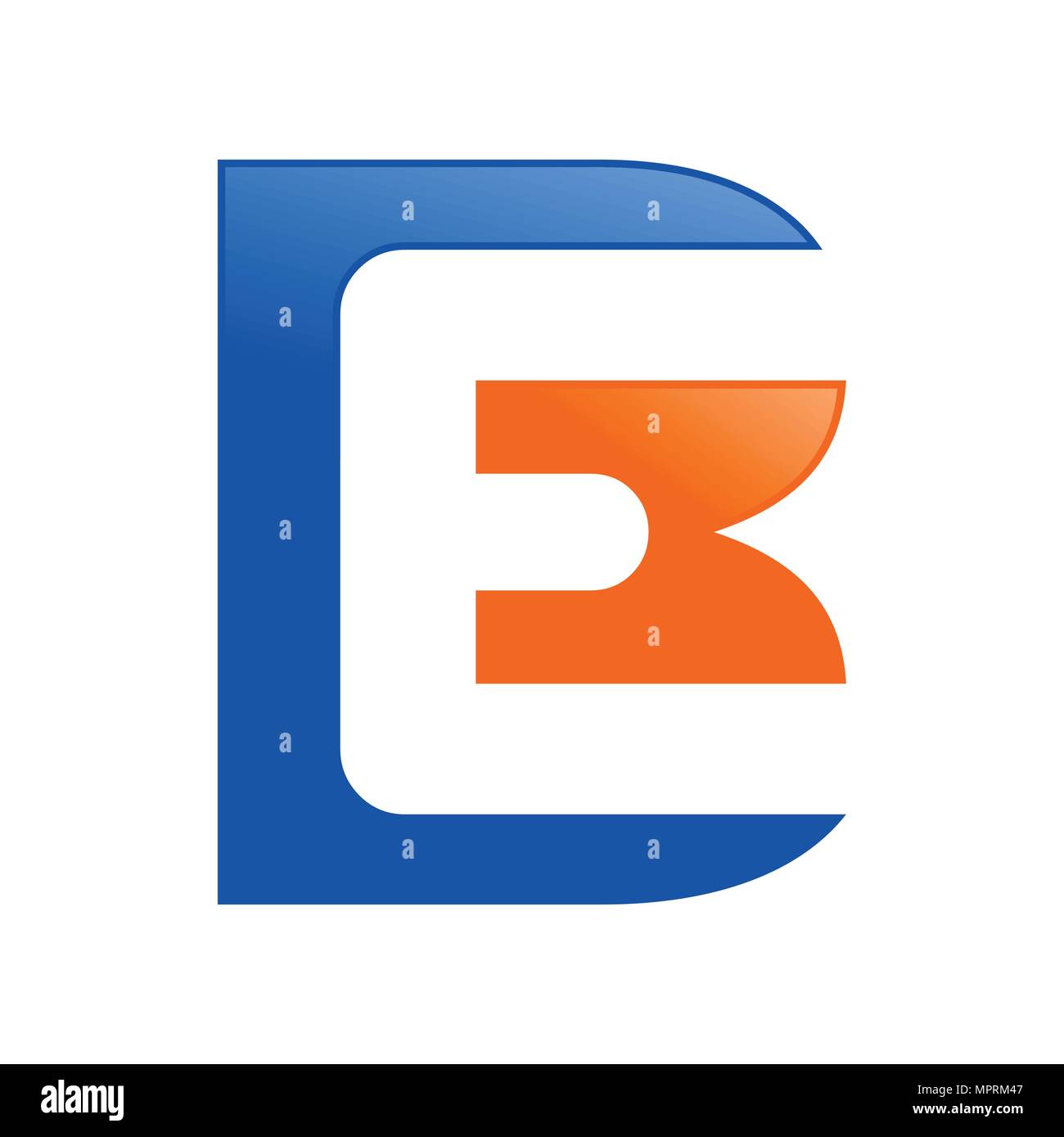Être initiales Lettermark Logo Graphique Symbole vecteur modèle de conception Illustration de Vecteur