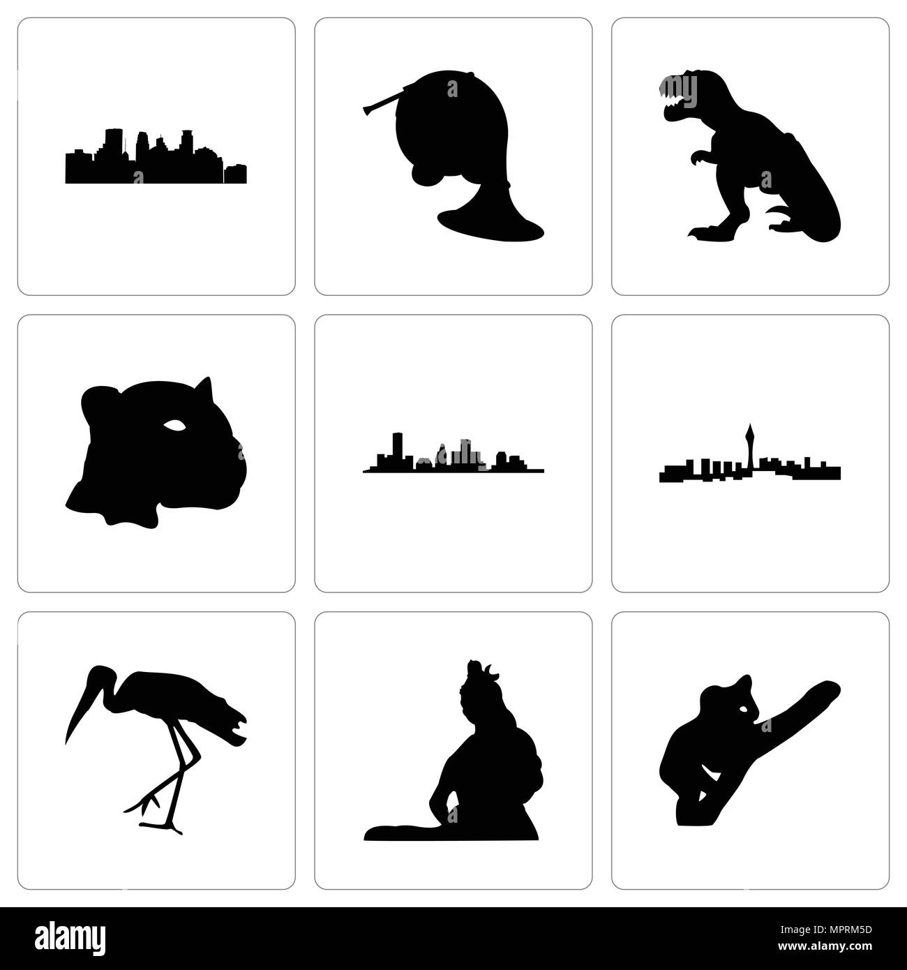 Stork Silhouette Banque D Images Noir Et Blanc Page 3 Alamy