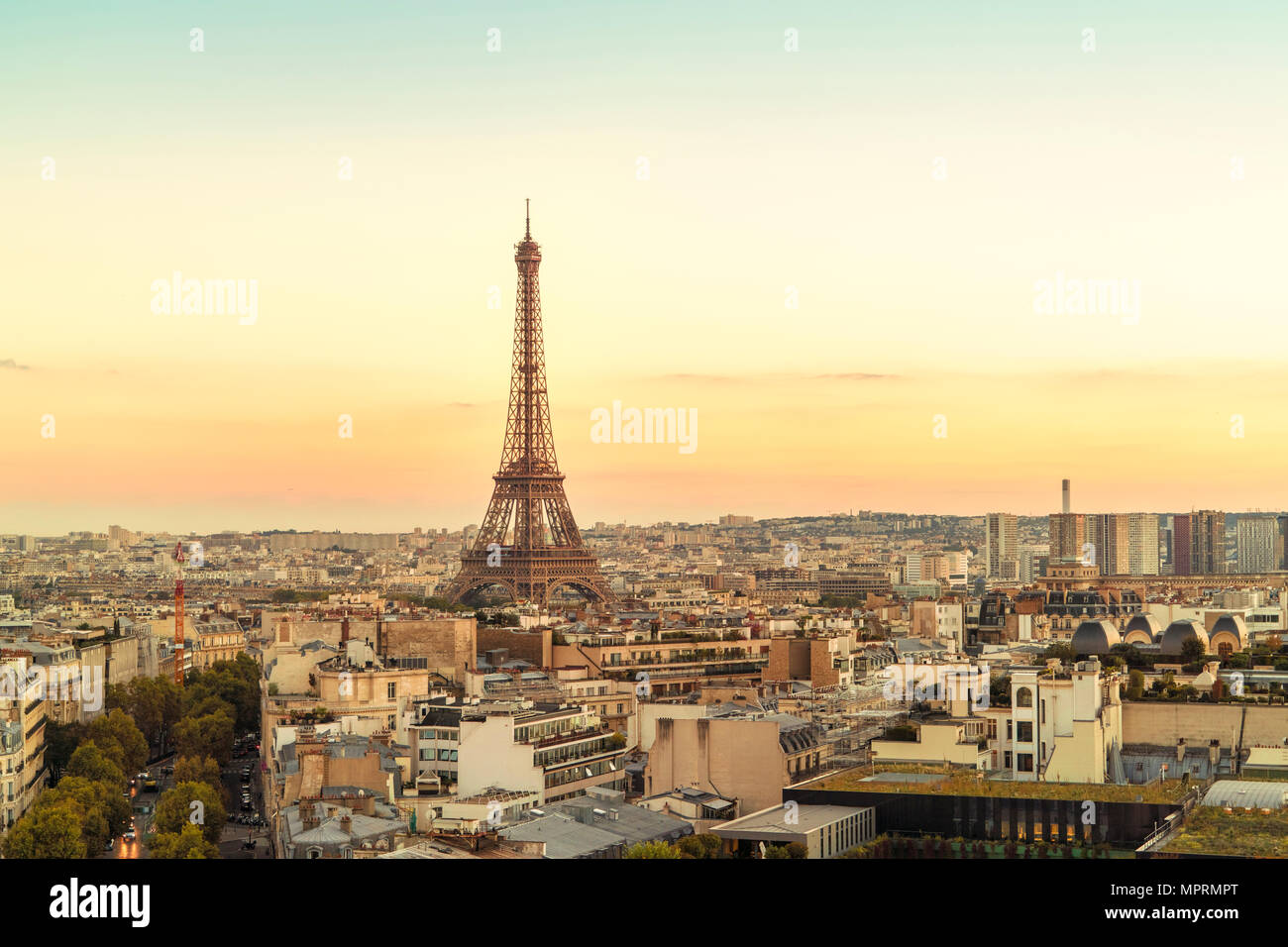 France, Paris, vue de la Tour Eiffel Banque D'Images