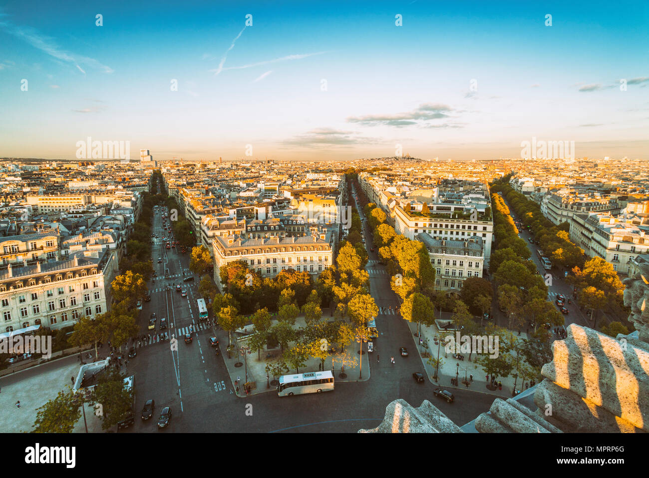 France, Paris, 1e arrondissement afin de d'en haut Banque D'Images