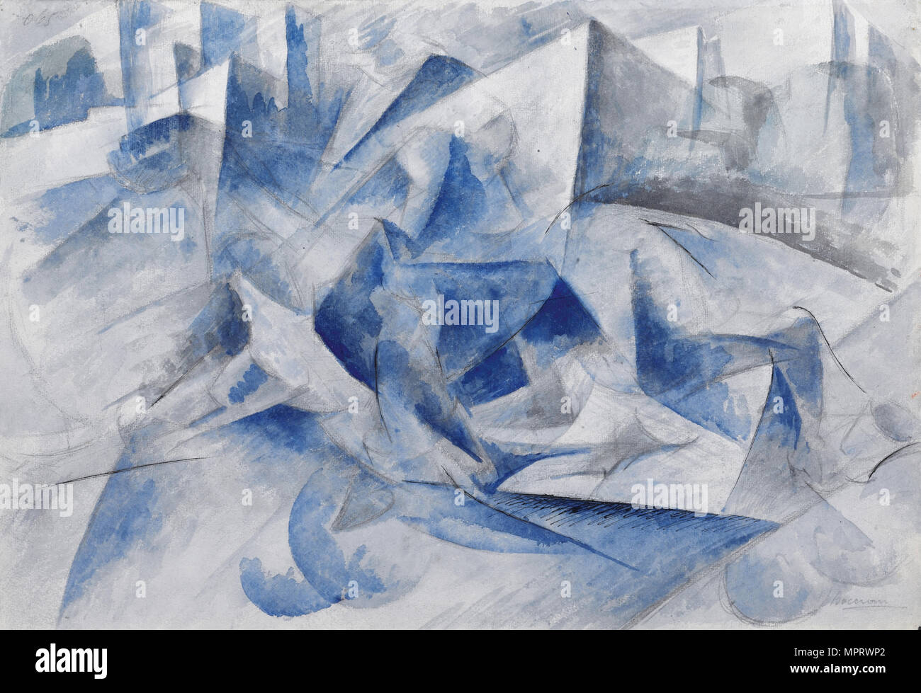 Cavallo, cavaliere, cas. Banque D'Images