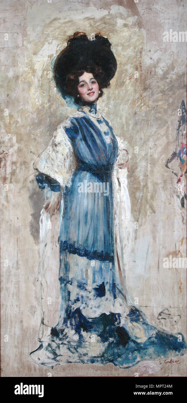 Portrait de Lina Cavalieri, 1905. Banque D'Images