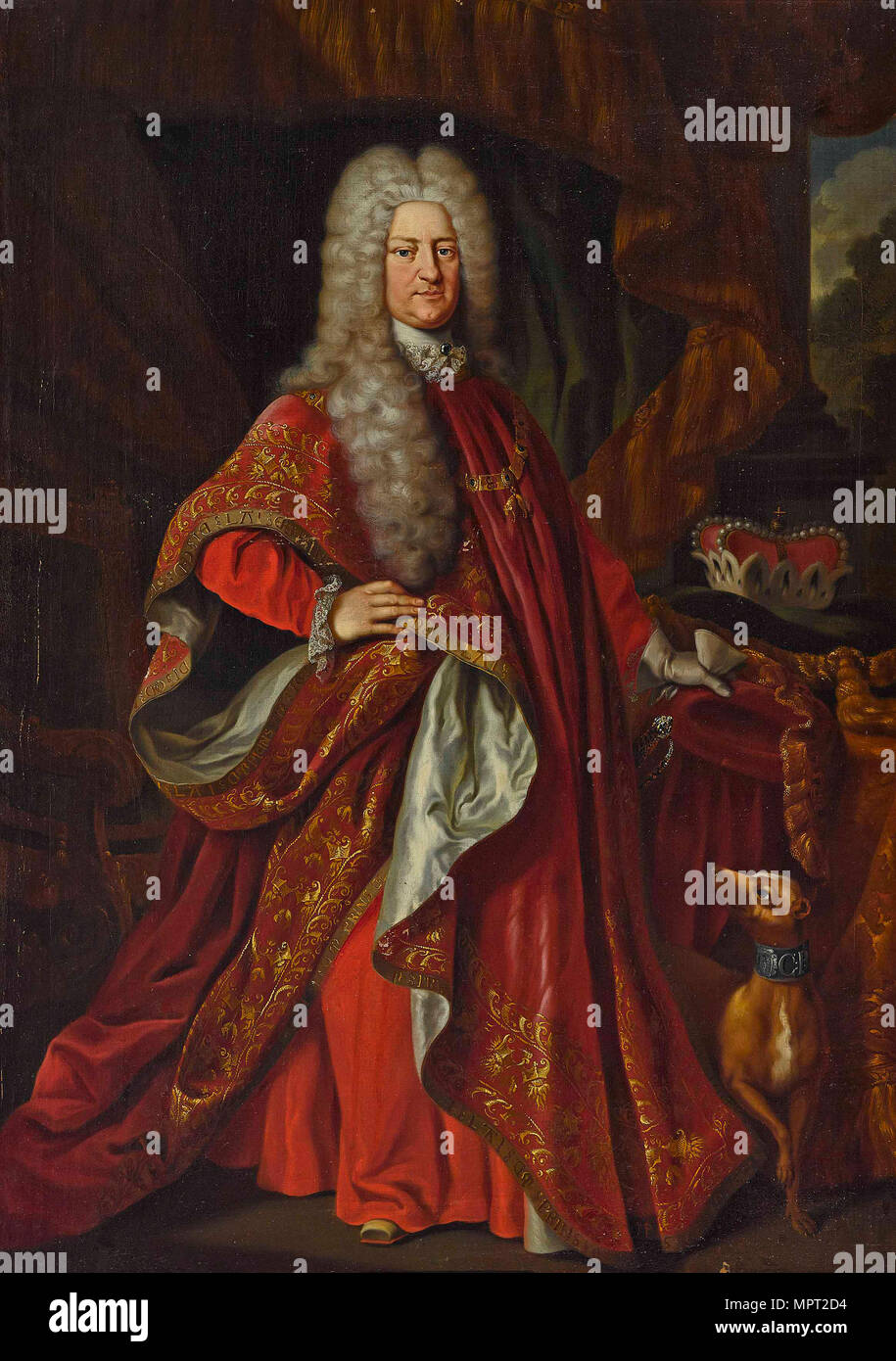 Philip Charles III, électeur palatin (1661-1742) dans les robes de l'ordre de la Toison d'or, 173 Banque D'Images