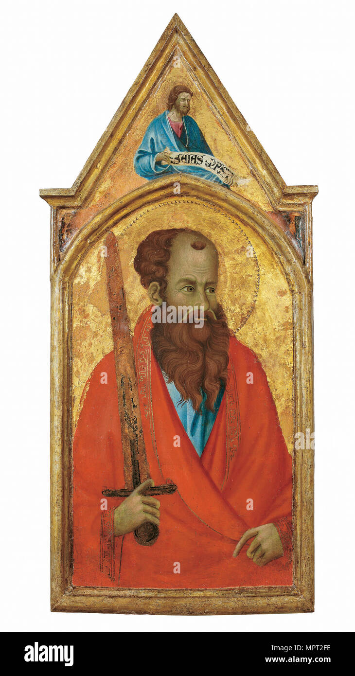 L'Apôtre Paul, ca 1320. Banque D'Images