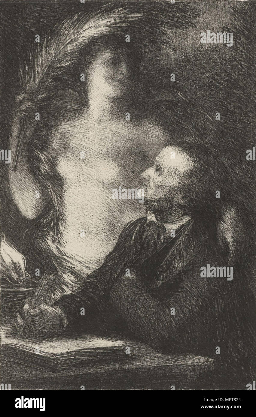 Richard Wagner et de sa muse, 1886. Banque D'Images