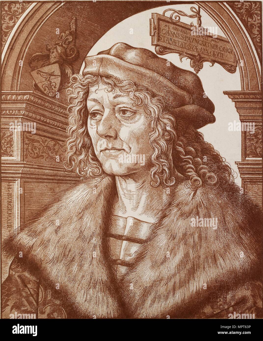 Portrait de Johannes José Gestoso y Pérez, 1512. Artiste : Hans Burgkmair, l'Aîné. Banque D'Images