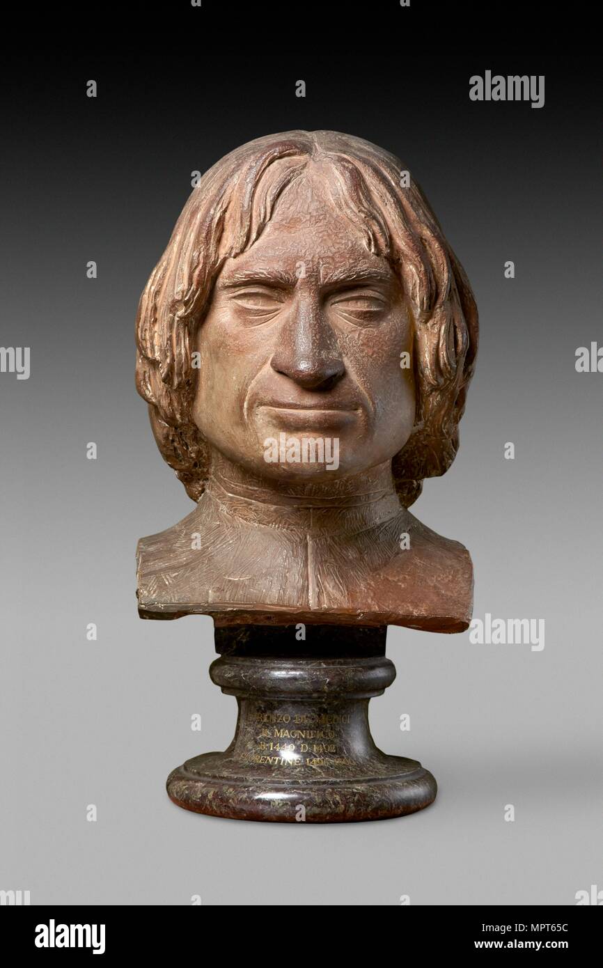 Buste de Lorenzo de' Medici, fin du 15e siècle. Organisateur : Anon. Banque D'Images