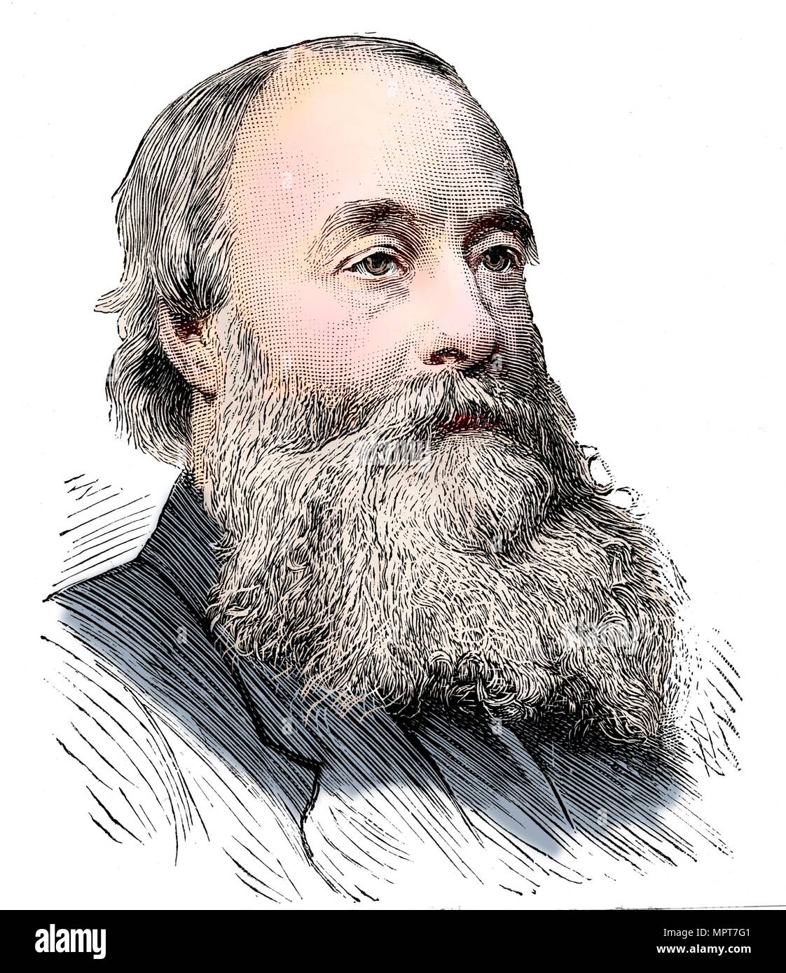 James Prescott Joule, physicien anglais, 1889. Artiste : Inconnu. Banque D'Images