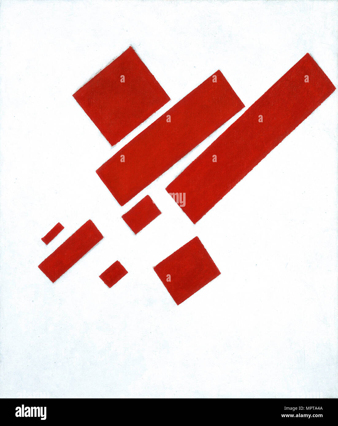 Peinture suprématiste (huit rectangles rouges), 1915. Banque D'Images
