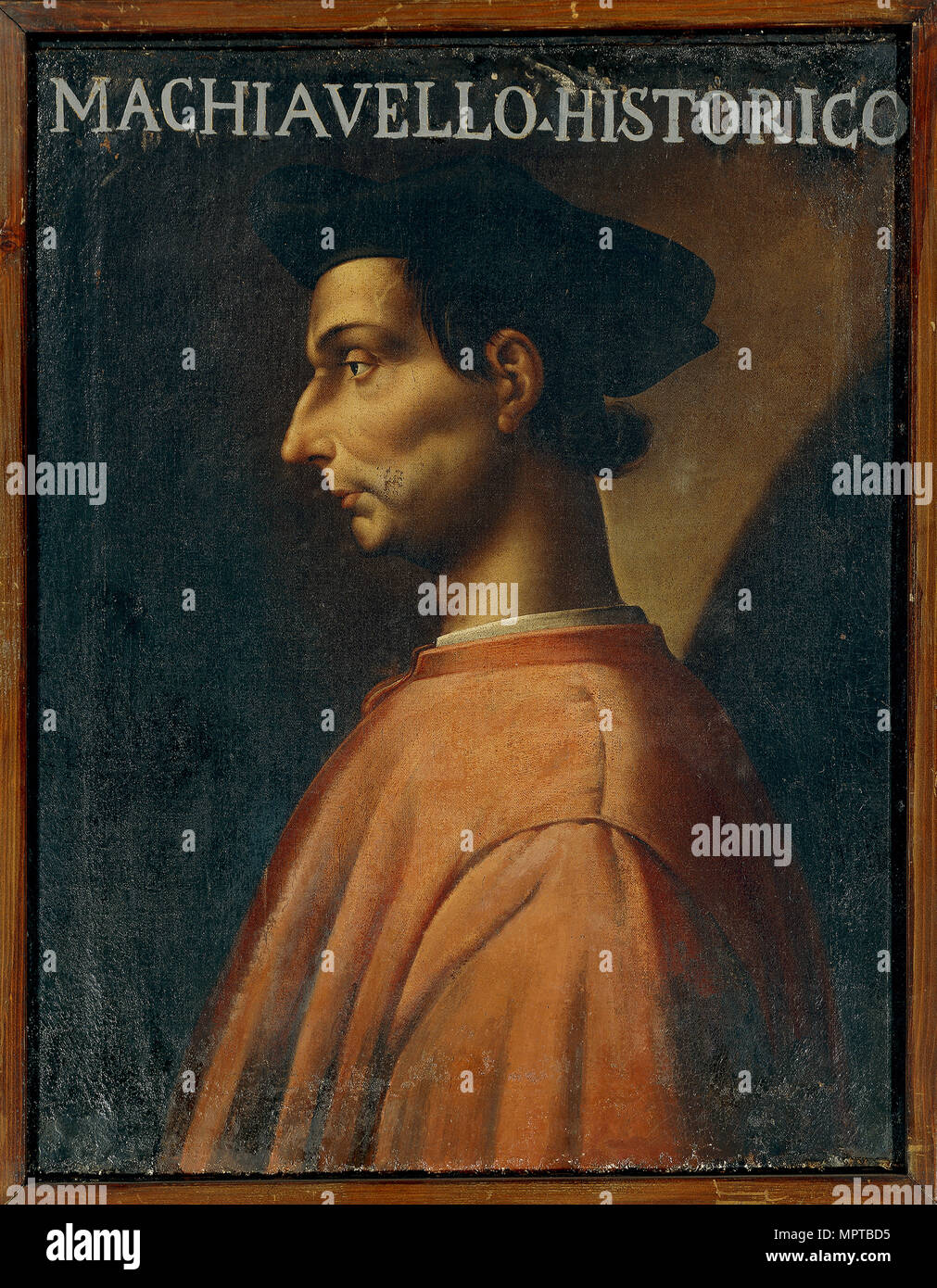 Portrait de Niccolo Machiavelli (1469-1527). Banque D'Images