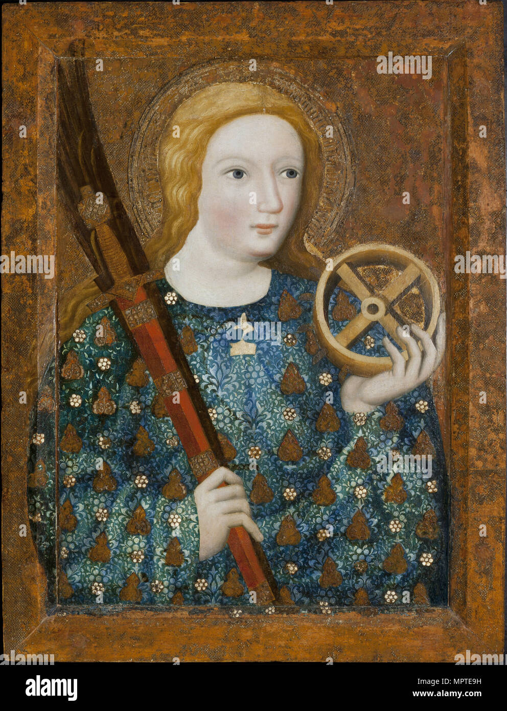 Sainte Catherine, 1360-1364. Banque D'Images